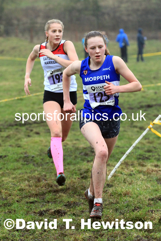 Womens under-17s and under-20s 2022 North Eastern Harrier League, Thornley Farm, Peterlee, County Durham. Photo: David T. Hewitson/Sports for All Pics